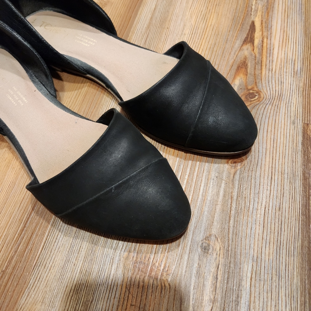 Toms Dorsay Black Women's Flats - Picture 4 of 6